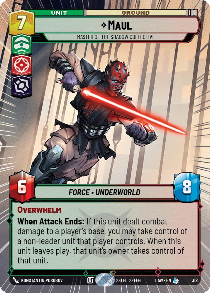 Maul - Master of the Shadow Collective (318) (Hyperspace) (318) [A Lawless Time] | Shuffle n Cut Hobbies & Games
