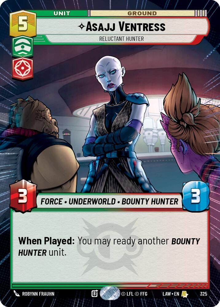Asajj Ventress - Reluctant Hunter (325) (Hyperspace) (325) [A Lawless Time] | Shuffle n Cut Hobbies & Games