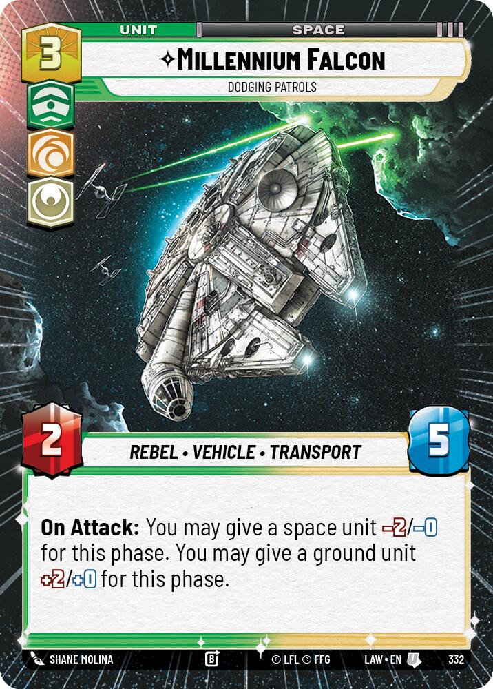 Millennium Falcon - Dodging Patrols (332) (Hyperspace) (332) [A Lawless Time] | Shuffle n Cut Hobbies & Games
