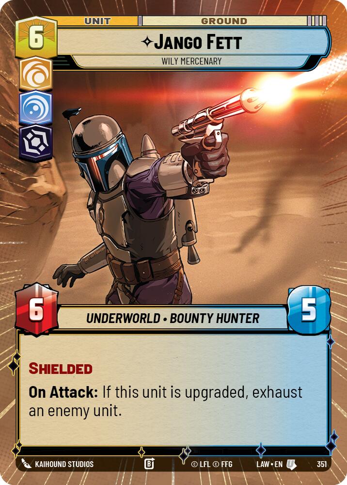 Jango Fett - Wily Mercenary (351) (Hyperspace) (351) [A Lawless Time] | Shuffle n Cut Hobbies & Games