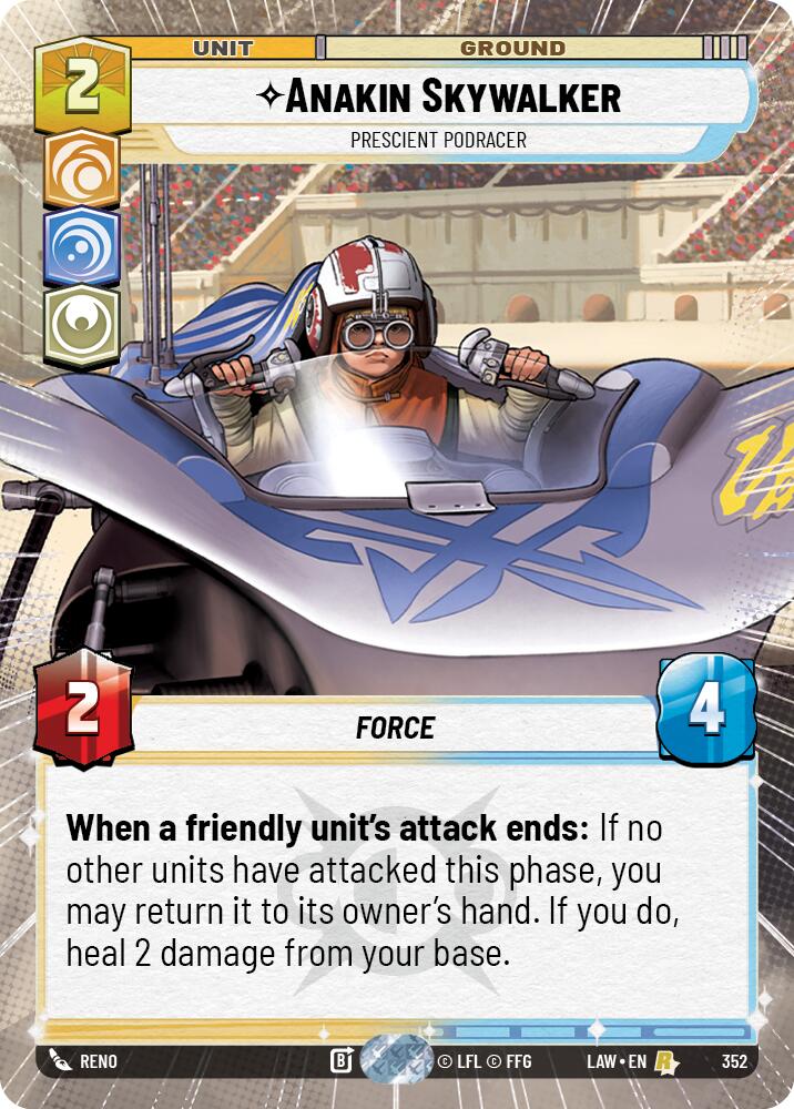 Anakin Skywalker - Prescient Podracer (352) (Hyperspace) (352) [A Lawless Time] | Shuffle n Cut Hobbies & Games