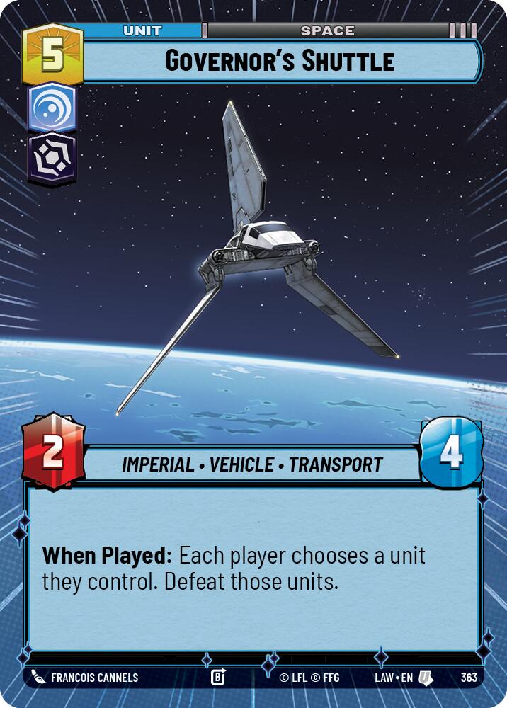 Governor's Shuttle (363) (Hyperspace) (363) [A Lawless Time] | Shuffle n Cut Hobbies & Games