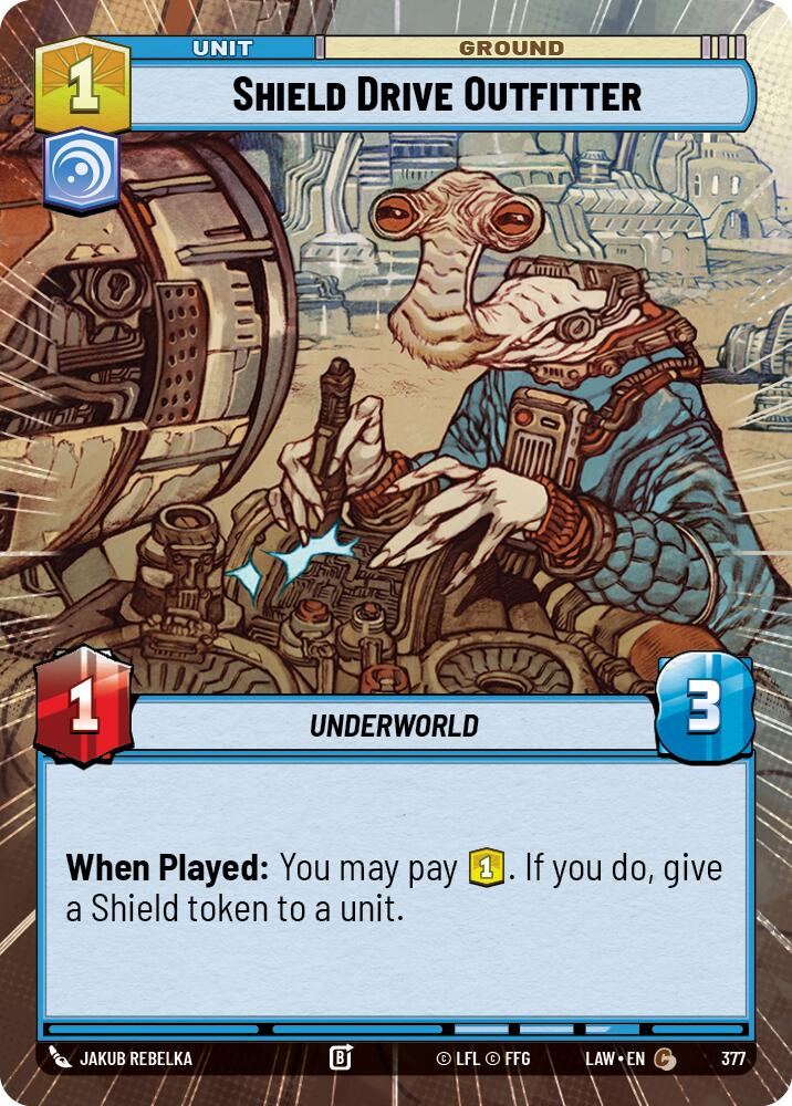 Shield Drive Outfitter (377) (Hyperspace) (377) [A Lawless Time] | Shuffle n Cut Hobbies & Games