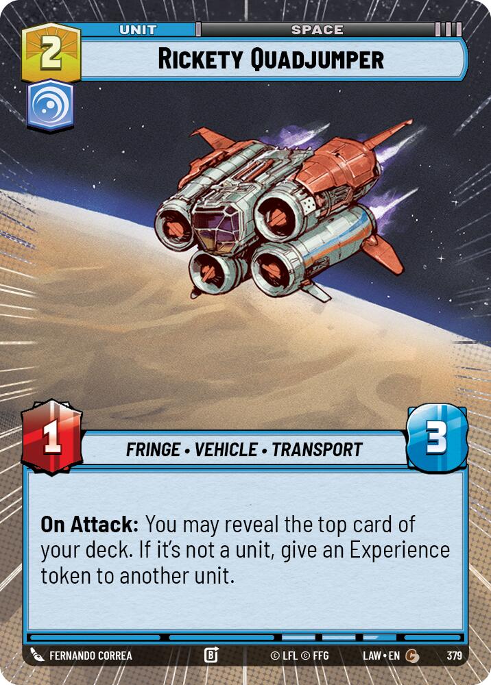 Rickety Quadjumper (379) (Hyperspace) (379) [A Lawless Time] | Shuffle n Cut Hobbies & Games