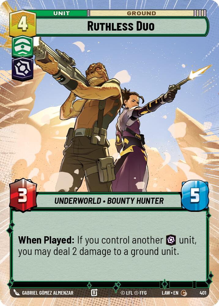 Ruthless Duo (401) (Hyperspace) (401) [A Lawless Time] | Shuffle n Cut Hobbies & Games