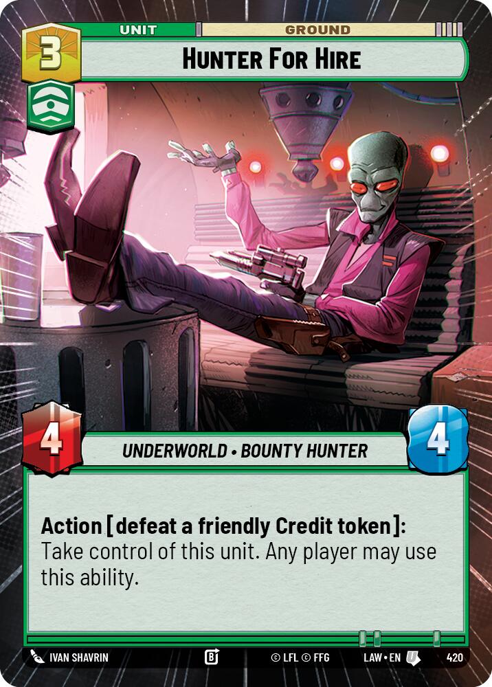 Hunter for Hire (420) (Hyperspace) (420) [A Lawless Time] | Shuffle n Cut Hobbies & Games