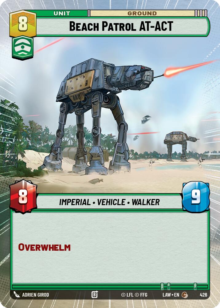 Beach Patrol AT-ACT (426) (Hyperspace) (426) [A Lawless Time] | Shuffle n Cut Hobbies & Games