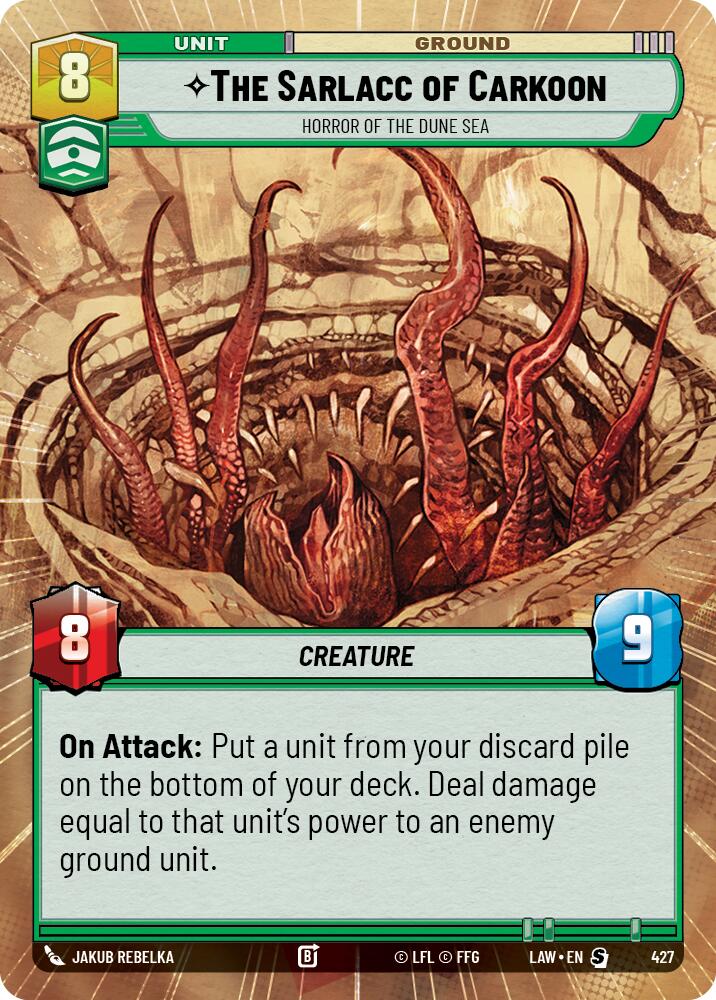 The Sarlacc of Carkoon - Horror of the Dune Sea (427) (Hyperspace) (427) [A Lawless Time] | Shuffle n Cut Hobbies & Games