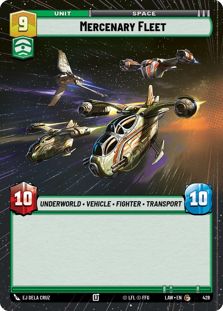 Mercenary Fleet (428) (Hyperspace) (428) [A Lawless Time] | Shuffle n Cut Hobbies & Games