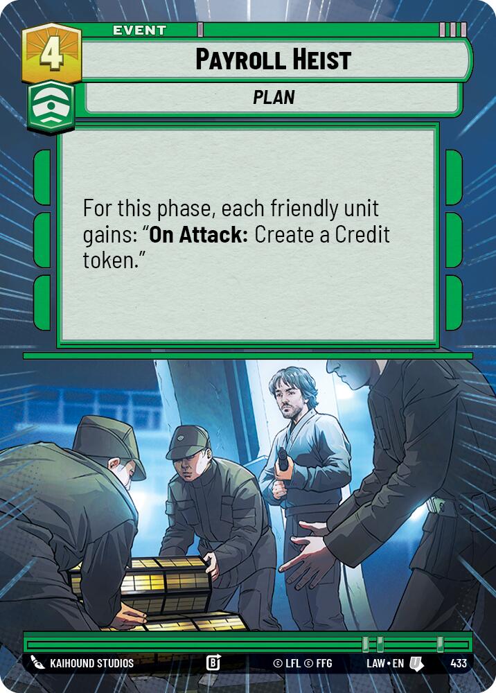 Payroll Heist (433) (Hyperspace) (433) [A Lawless Time] | Shuffle n Cut Hobbies & Games