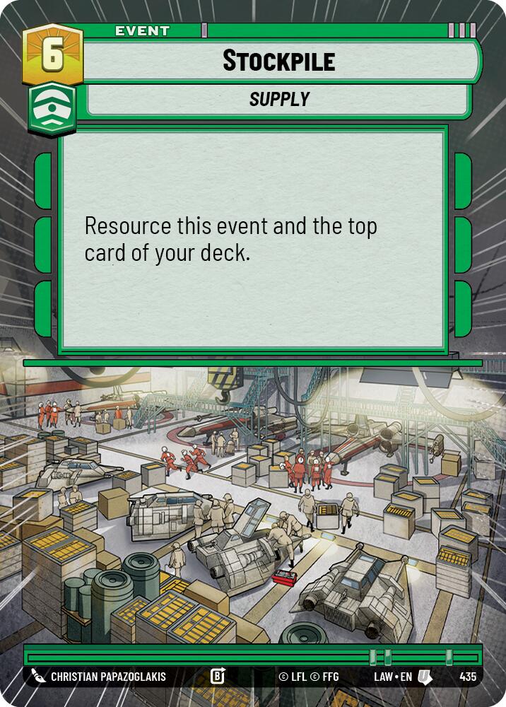 Stockpile (435) (Hyperspace) (435) [A Lawless Time] | Shuffle n Cut Hobbies & Games
