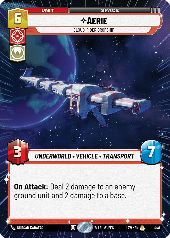 Aerie - Cloud-Rider Dropship (448) (Hyperspace) (448) [A Lawless Time] | Shuffle n Cut Hobbies & Games
