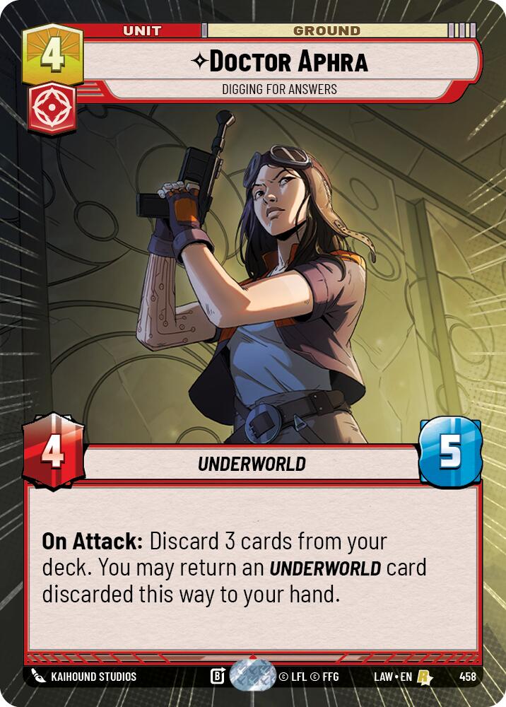 Doctor Aphra - Digging for Answers (458) (Hyperspace) (458) [A Lawless Time] | Shuffle n Cut Hobbies & Games