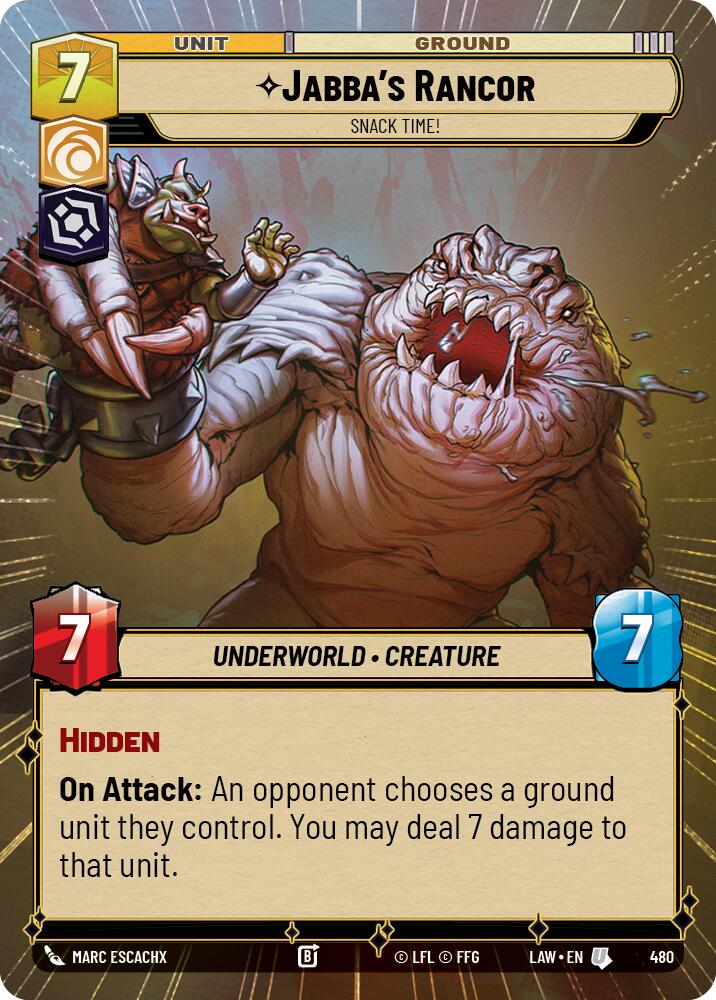 Jabba's Rancor - Snack Time! (480) (Hyperspace) (480) [A Lawless Time] | Shuffle n Cut Hobbies & Games