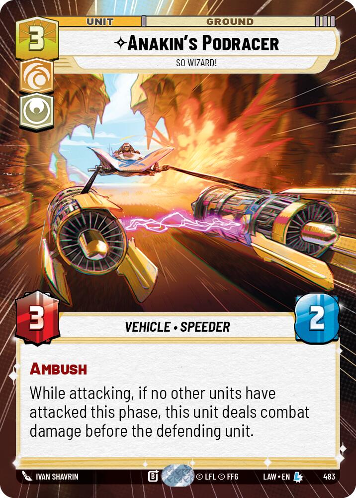 Anakin's Podracer - So Wizard! (483) (Hyperspace) (483) [A Lawless Time] | Shuffle n Cut Hobbies & Games
