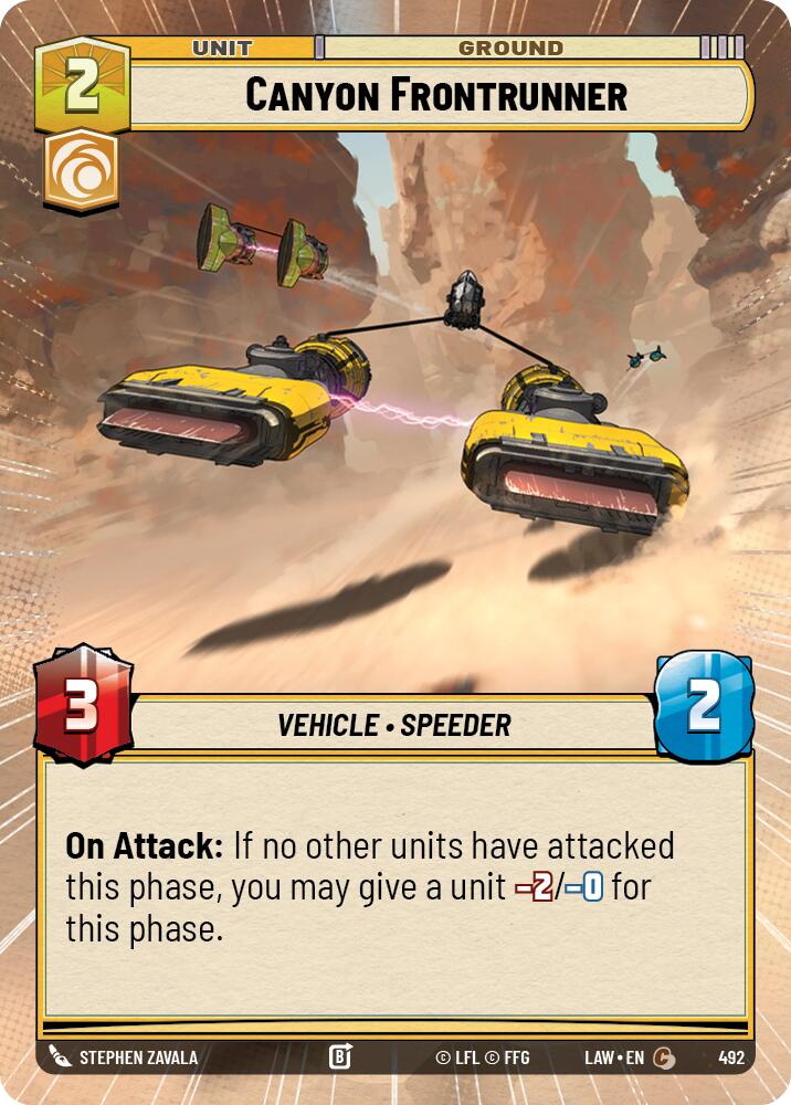 Canyon Frontrunner (492) (Hyperspace) (492) [A Lawless Time] | Shuffle n Cut Hobbies & Games