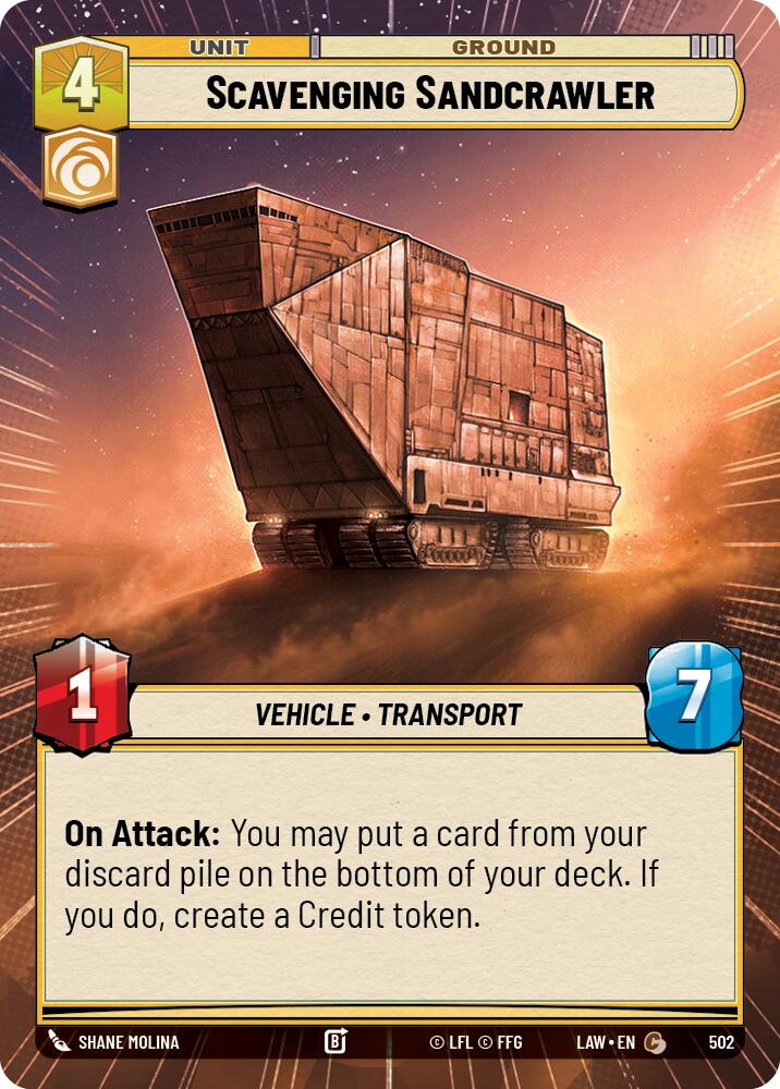 Scavenging Sandcrawler (502) (Hyperspace) (502) [A Lawless Time] | Shuffle n Cut Hobbies & Games
