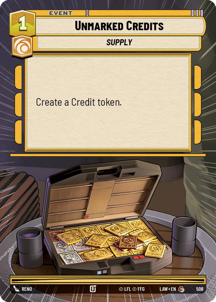 Unmarked Credits (508) (Hyperspace) (508) [A Lawless Time] | Shuffle n Cut Hobbies & Games