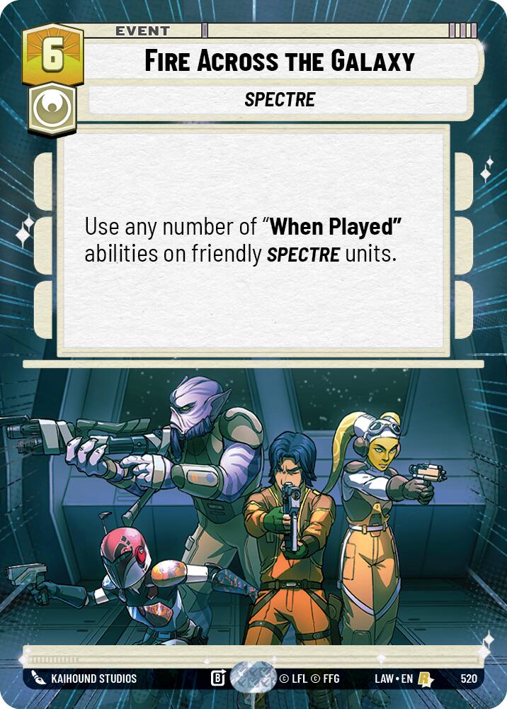 Fire Across the Galaxy (520) (Hyperspace) (520) [A Lawless Time] | Shuffle n Cut Hobbies & Games