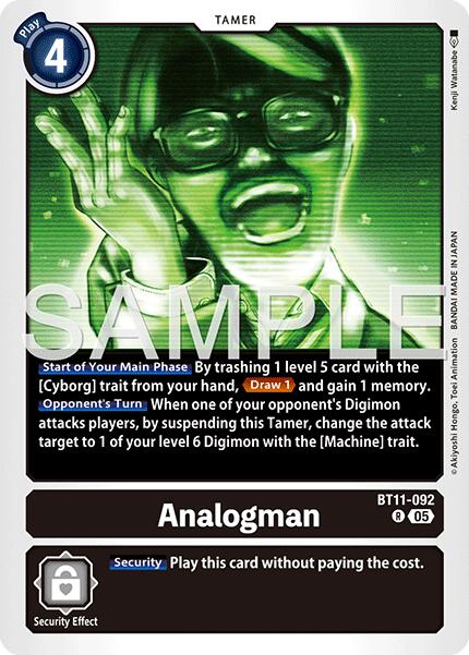Analogman [BT11-092] (Reprint) [Advanced Booster Digimon Generation] | Shuffle n Cut Hobbies & Games
