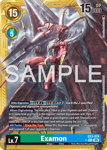Examon [EX3-074] (Gold Border) [Advanced Booster Digimon Generation] | Shuffle n Cut Hobbies & Games