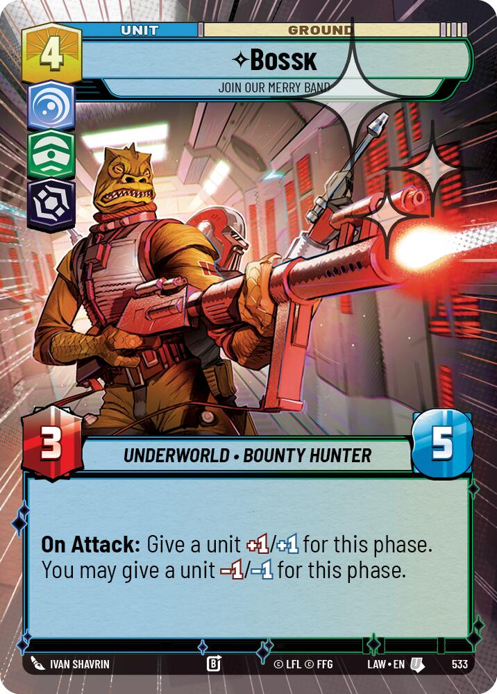 Bossk - Join Our Merry Band (533) (Hyperspace Foil) (533) [A Lawless Time] | Shuffle n Cut Hobbies & Games