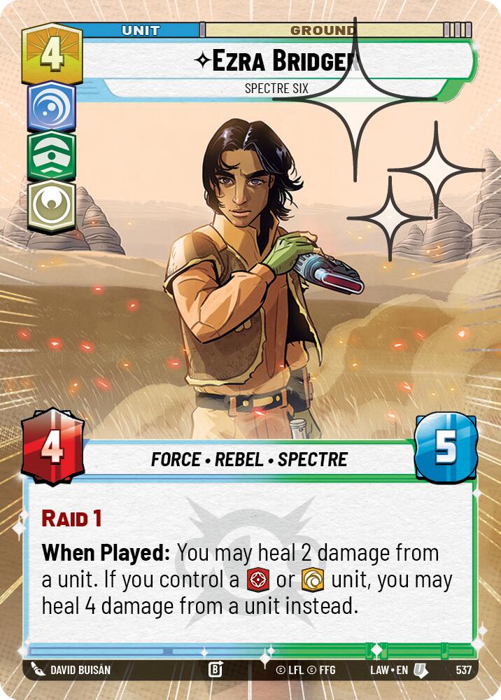 Ezra Bridger - Spectre Six (537) (Hyperspace Foil) (537) [A Lawless Time] | Shuffle n Cut Hobbies & Games