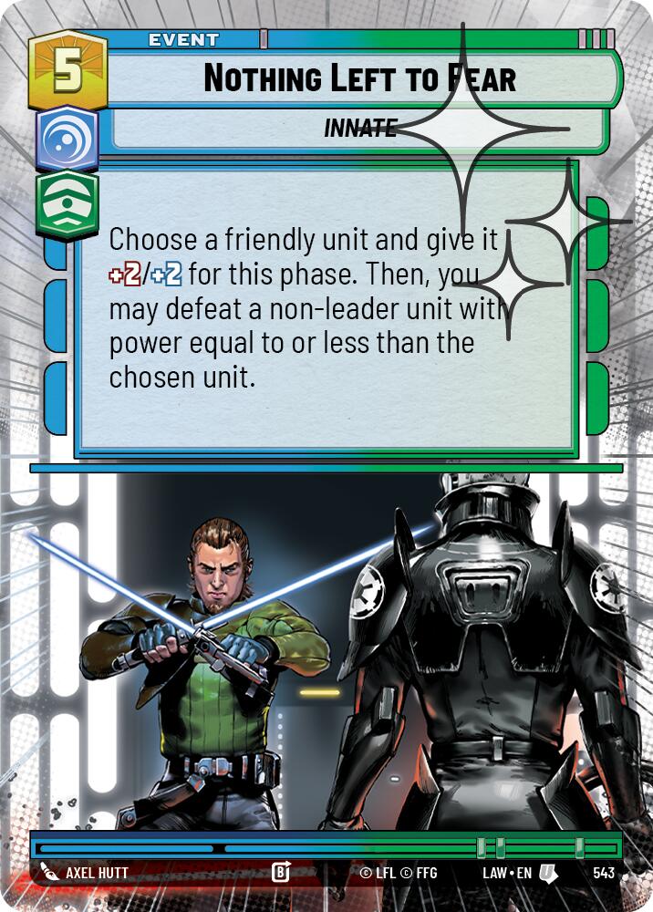 Nothing Left to Fear (543) (Hyperspace Foil) (543) [A Lawless Time] | Shuffle n Cut Hobbies & Games