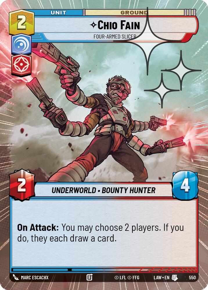 Chio Fain - Four-Armed Slicer (550) (Hyperspace Foil) (550) [A Lawless Time] | Shuffle n Cut Hobbies & Games
