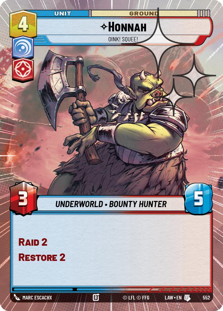Honnah - Oink! Squee! (552) (Hyperspace Foil) (552) [A Lawless Time] | Shuffle n Cut Hobbies & Games
