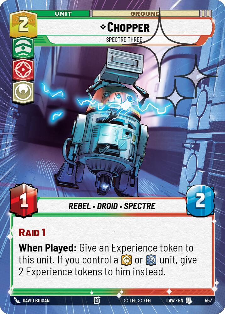 Chopper - Spectre Three (557) (Hyperspace Foil) (557) [A Lawless Time] | Shuffle n Cut Hobbies & Games