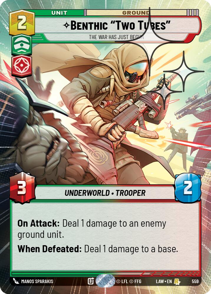 Benthic "Two Tubes" - The War Has Just Begun (559) (Hyperspace Foil) (559) [A Lawless Time] | Shuffle n Cut Hobbies & Games