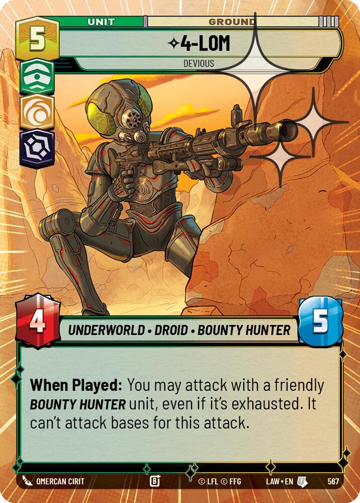 4-LOM - Devious (567) (Hyperspace Foil) (567) [A Lawless Time] | Shuffle n Cut Hobbies & Games