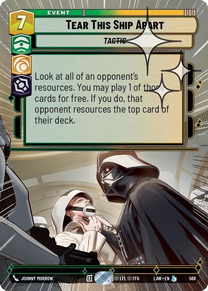 Tear This Ship Apart (568) (Hyperspace Foil) (568) [A Lawless Time] | Shuffle n Cut Hobbies & Games