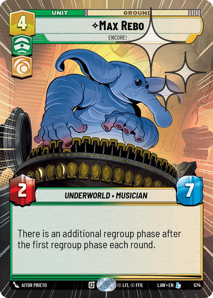 Max Rebo - Encore! (574) (Hyperspace Foil) (574) [A Lawless Time] | Shuffle n Cut Hobbies & Games