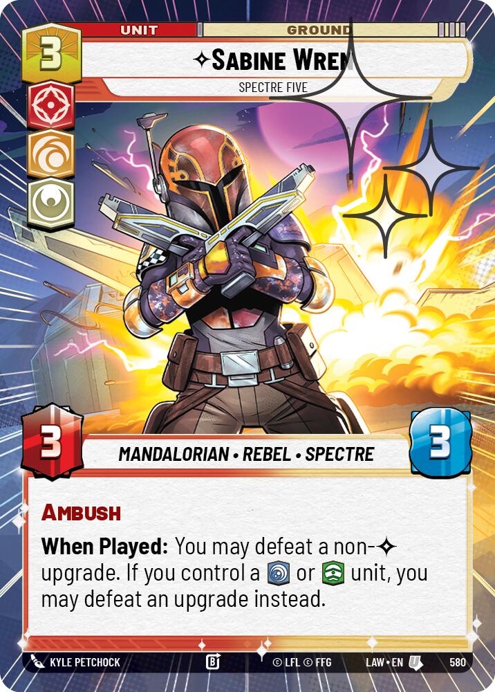 Sabine Wren - Spectre Five (580) (Hyperspace Foil) (580) [A Lawless Time] | Shuffle n Cut Hobbies & Games
