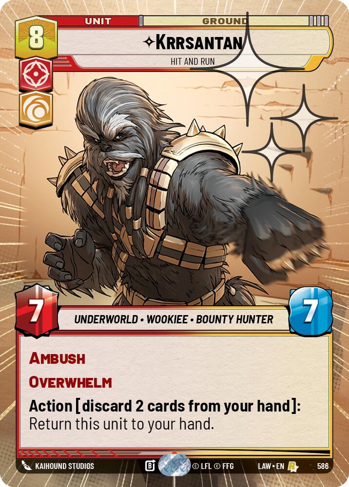 Krrsantan - Hit and Run (586) (Hyperspace Foil) (586) [A Lawless Time] | Shuffle n Cut Hobbies & Games