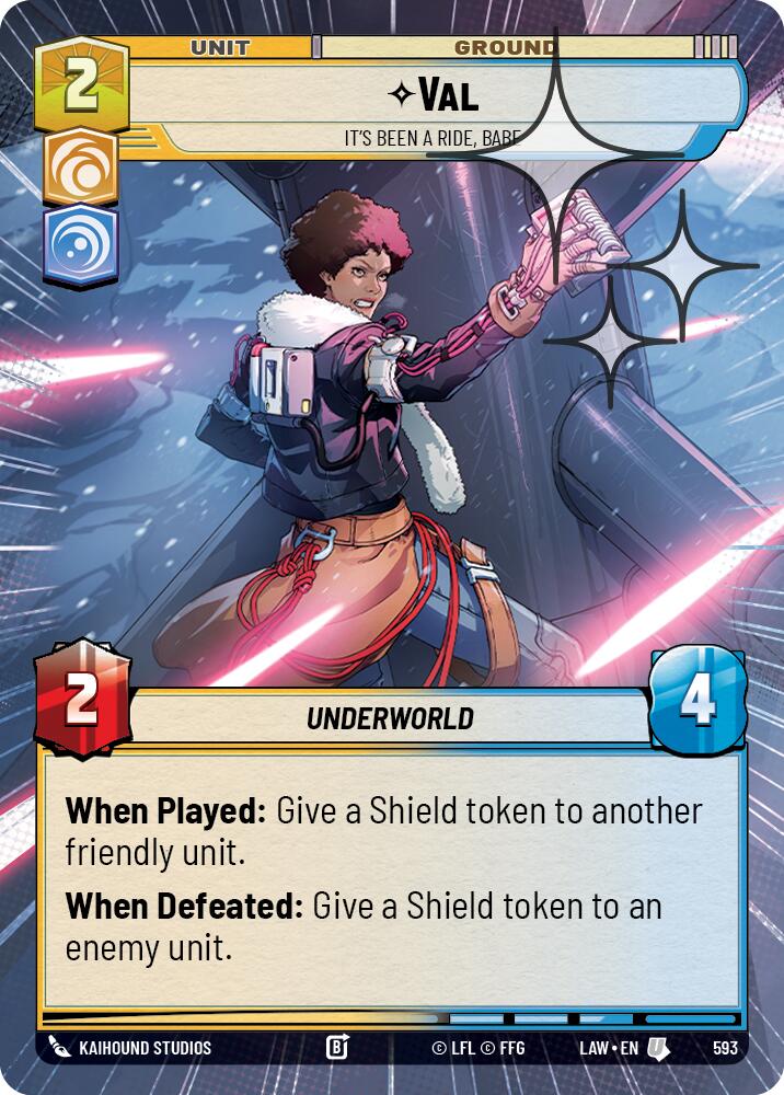 Val - It's Been a Ride, Babe (593) (Hyperspace Foil) (593) [A Lawless Time] | Shuffle n Cut Hobbies & Games