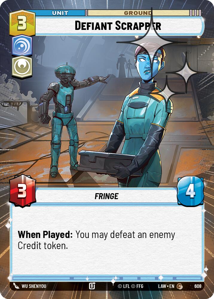 Defiant Scrapper (608) (Hyperspace Foil) (608) [A Lawless Time] | Shuffle n Cut Hobbies & Games