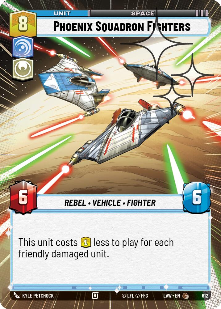 Phoenix Squadron Fighters (612) (Hyperspace Foil) (612) [A Lawless Time] | Shuffle n Cut Hobbies & Games