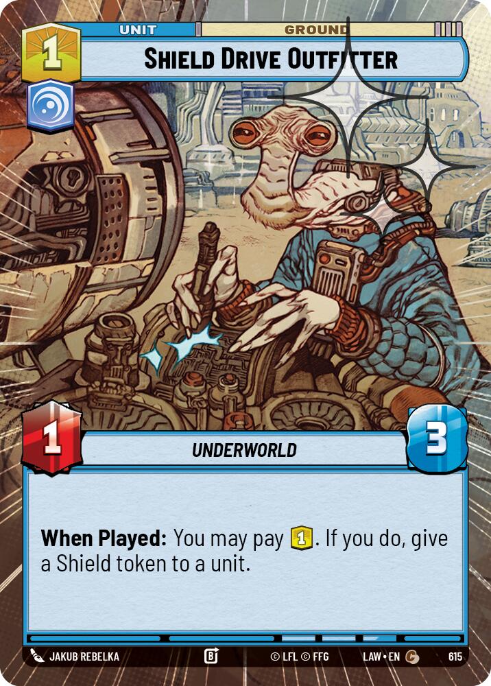 Shield Drive Outfitter (615) (Hyperspace Foil) (615) [A Lawless Time] | Shuffle n Cut Hobbies & Games