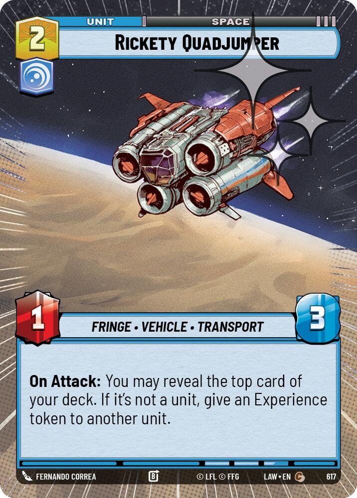 Rickety Quadjumper (617) (Hyperspace Foil) (617) [A Lawless Time] | Shuffle n Cut Hobbies & Games