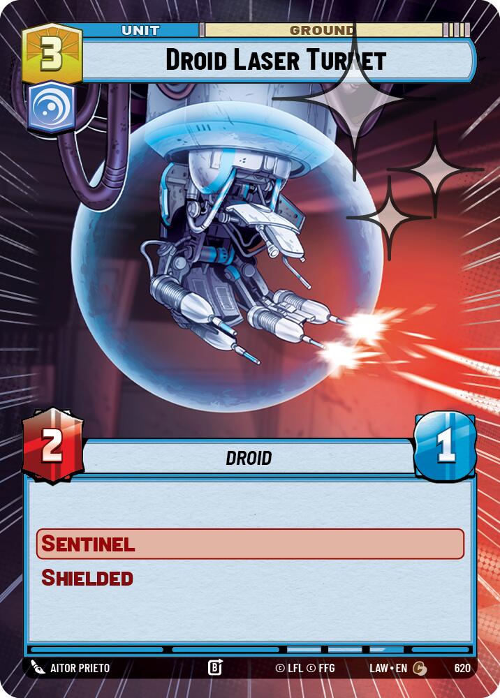 Droid Laser Turret (620) (Hyperspace Foil) (620) [A Lawless Time] | Shuffle n Cut Hobbies & Games