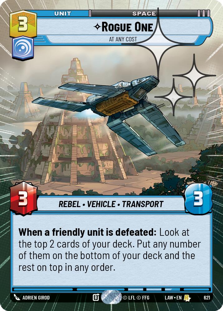 Rogue One - At Any Cost (621) (Hyperspace Foil) (621) [A Lawless Time] | Shuffle n Cut Hobbies & Games