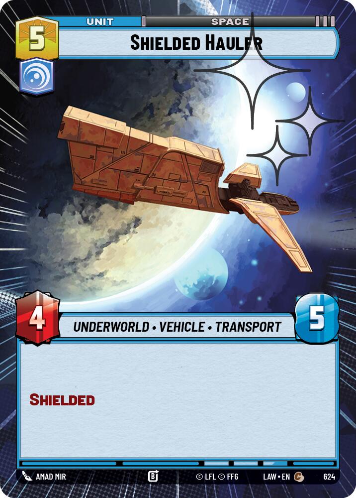 Shielded Hauler (624) (Hyperspace Foil) (624) [A Lawless Time] | Shuffle n Cut Hobbies & Games
