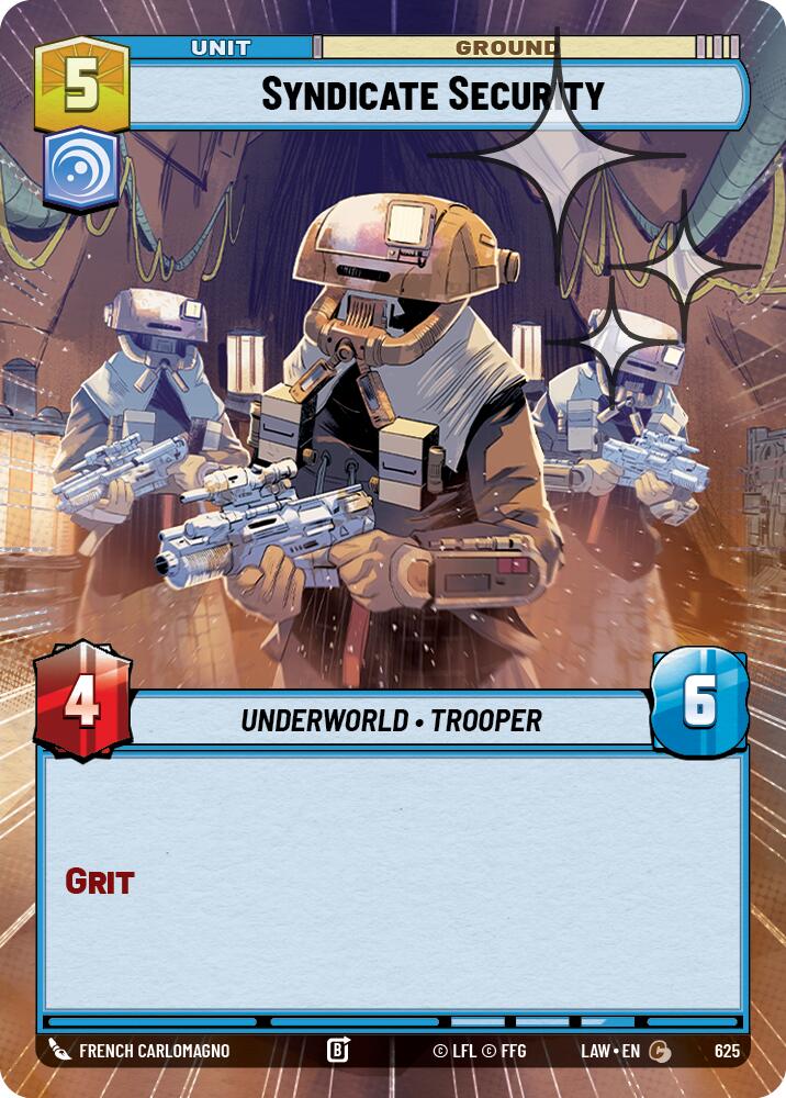 Syndicate Security (625) (Hyperspace Foil) (625) [A Lawless Time] | Shuffle n Cut Hobbies & Games