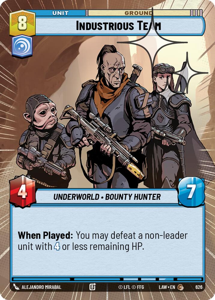 Industrious Team (626) (Hyperspace Foil) (626) [A Lawless Time] | Shuffle n Cut Hobbies & Games