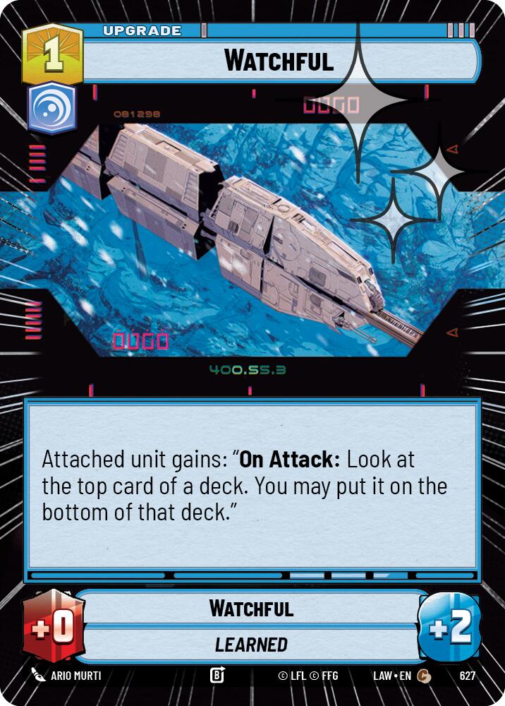 Watchful (627) (Hyperspace Foil) (627) [A Lawless Time] | Shuffle n Cut Hobbies & Games