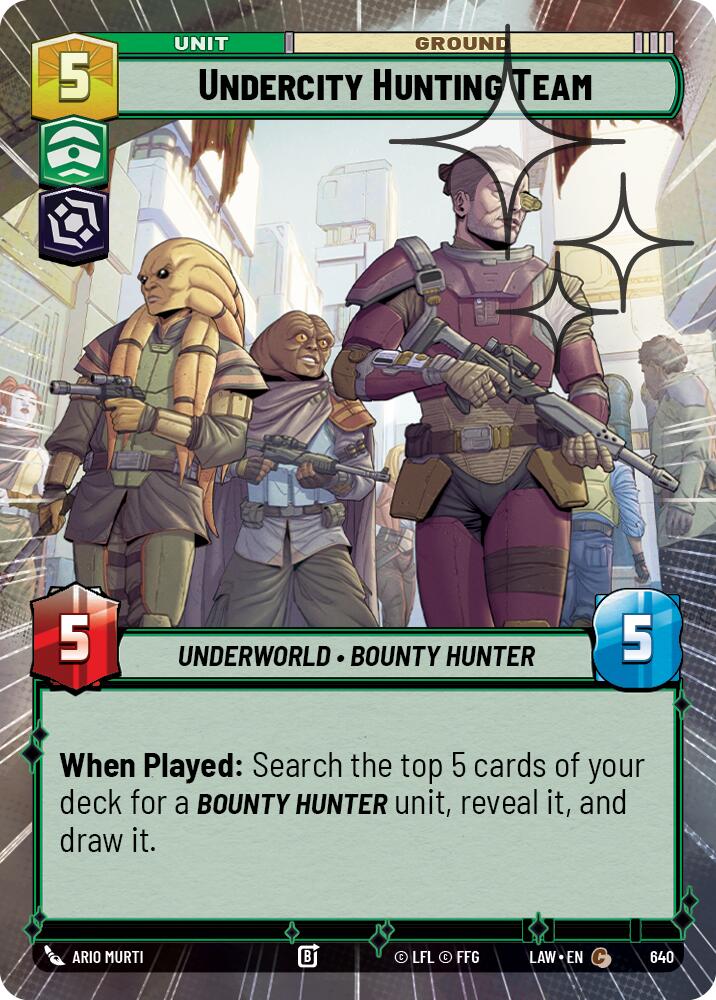 Undercity Hunting Team (640) (Hyperspace Foil) (640) [A Lawless Time] | Shuffle n Cut Hobbies & Games