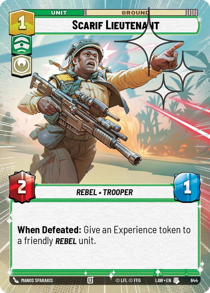 Scarif Lieutenant (644) (Hyperspace Foil) (644) [A Lawless Time] | Shuffle n Cut Hobbies & Games